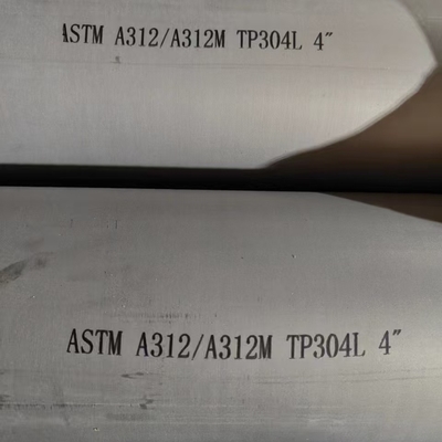 ASTM TP304L Tubo de aço inoxidável sem costura acabamento fosco lavado com ácido para decoração arquitetônica